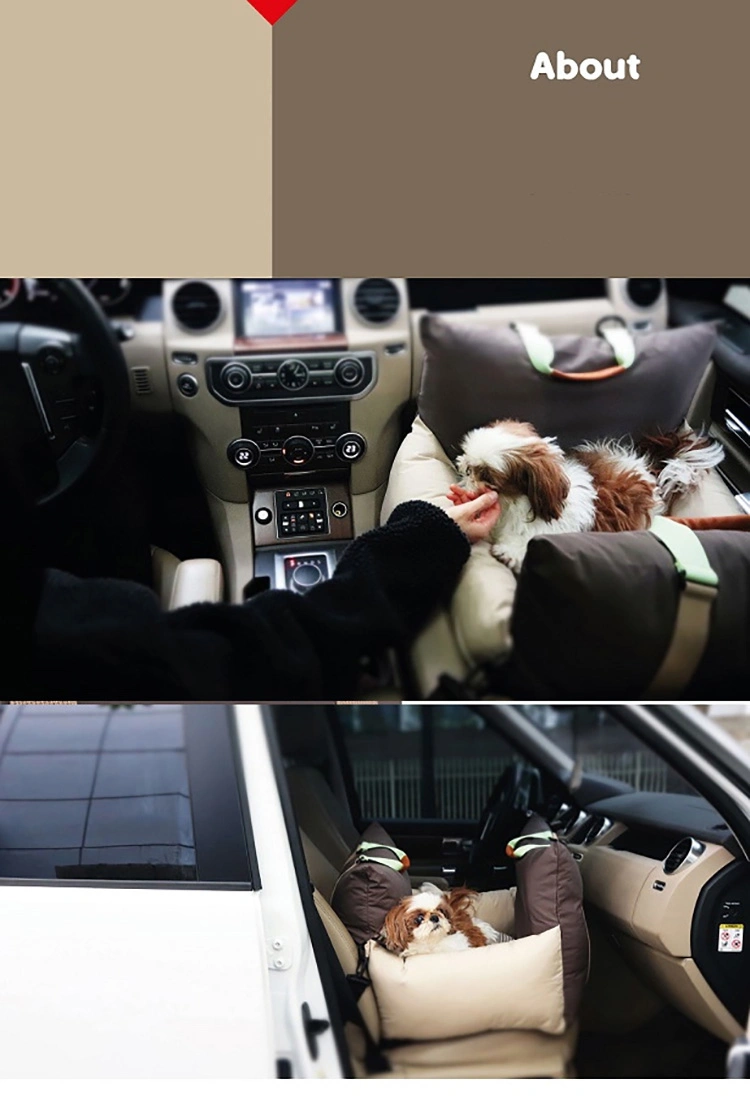 Popular Soft Removable Washable Luxury Cushion Dogs Cats Waterproof Anti Slip Dog Pet Bed Car Seat for Safety Travel