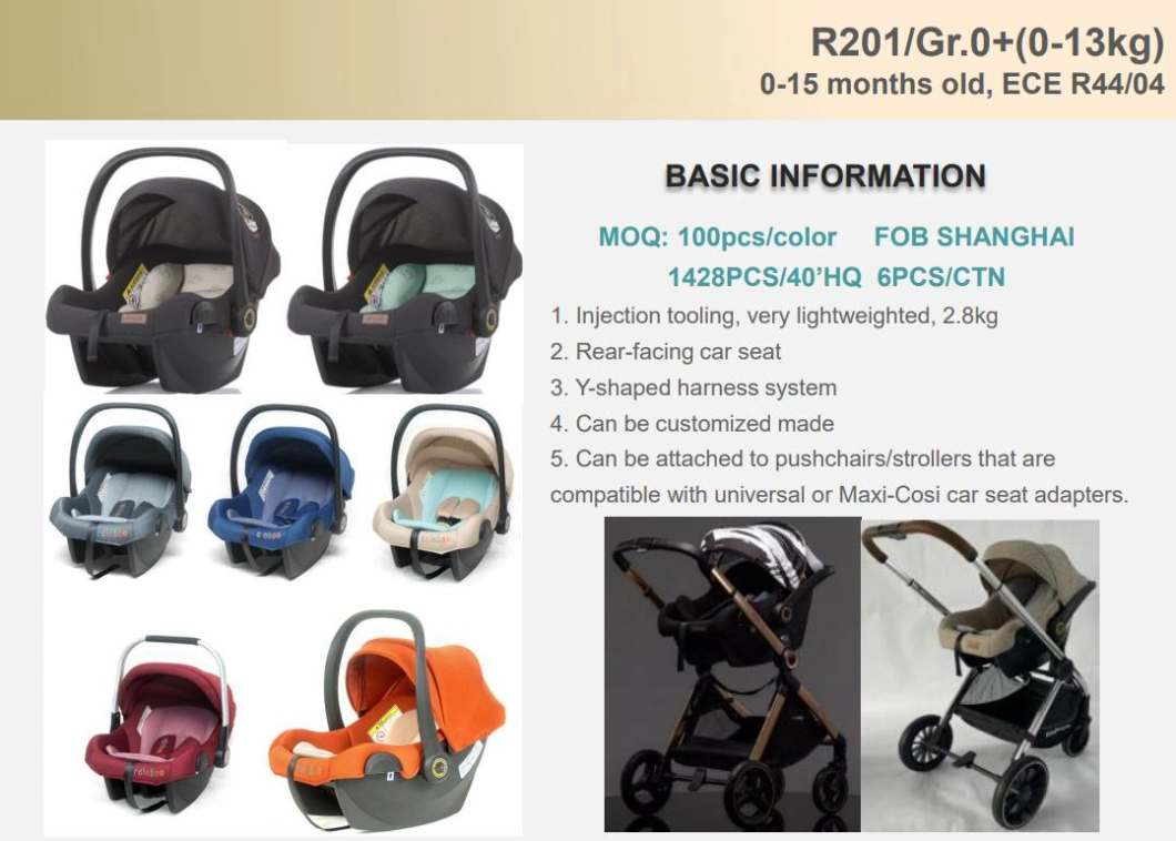 China OEM/ODM Gr. 123 (9-36kgs) Front-Facing Adjustable Infant/Child/ Baby Car Safety Seat with ECE R44/04