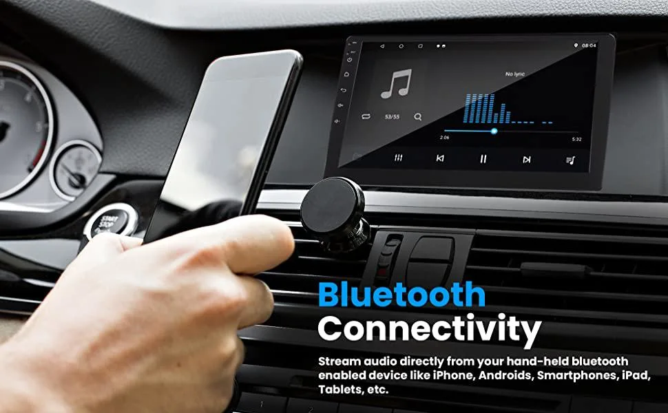 9inch &10.1-Inch Touch Screen Audio Am FM RDS Apple Carplay Android Auto Bluetooth Hands Free Calling &amp; Audio Radio Player Single DIN Rotatable Car Stereo